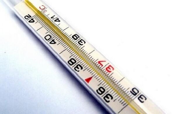 Temperature with prostate